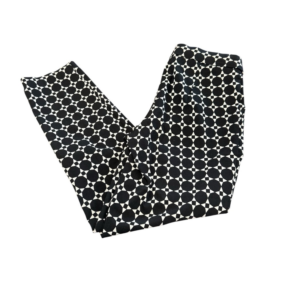 Jules & Leopold size small Black and White Patterned  Pants. EUC